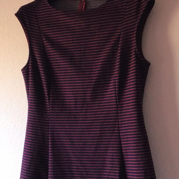 Gap navy red stripe sleeveless dress size 12 - Picture 4 of 7